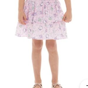 Sanrio Pastel Print Tiered Skirt for Kids